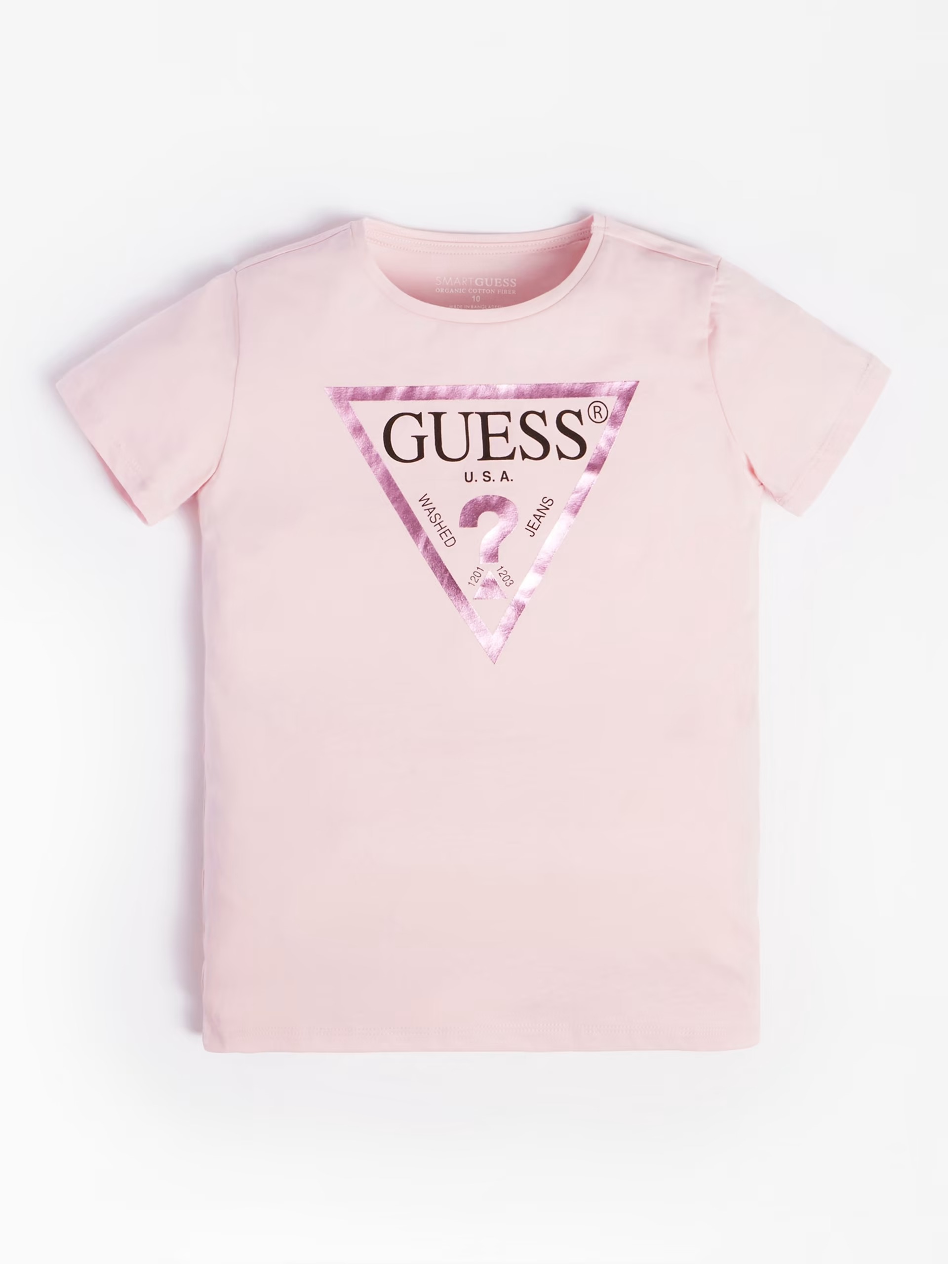 

Футболка детская для девочек Guess J73I56K8HM0 розовая 7, Розовый, J73I56K8HM0