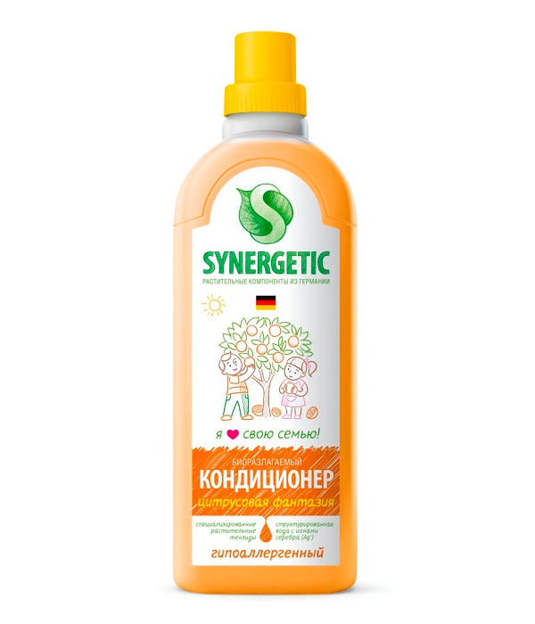 

Кондиционер для белья Synergetic Цитрусовая фантазия 1 л, 4623722258212