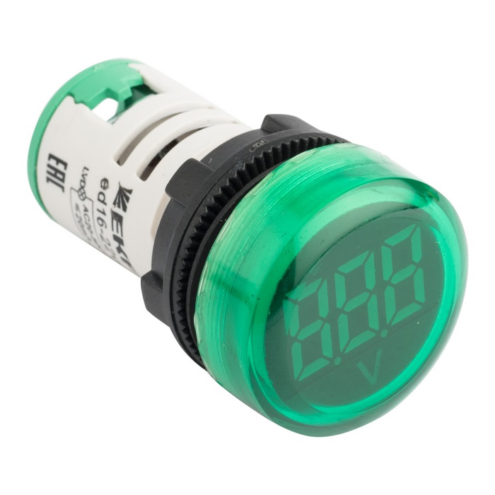 Индикатор значения напряжения зеленый ED16-22VD EKF PROxima брелок для ключей пластиковый зеленый 2560606000 green