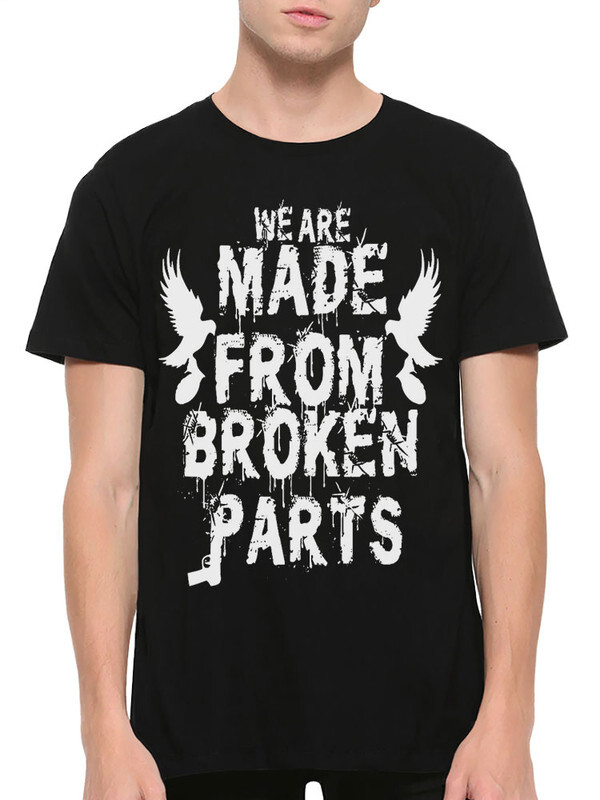 фото Футболка мужская design heroes hollywood undead - broken parts черная 3xl