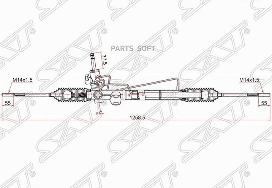 

Рейка Рулевая Mmc Lancer Lhd Cs/Ct# 03- Lhd Sat арт. ST-MR594661