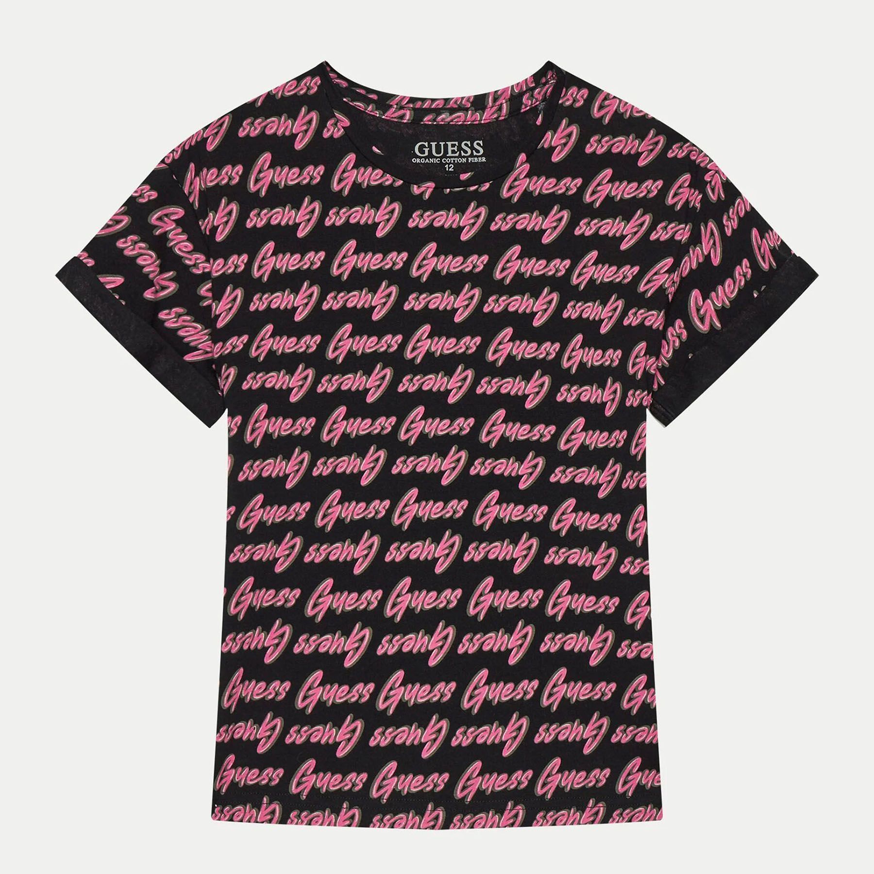 

Футболка детская для девочек Guess J4YI11K6YW4 черная 12, Черный, J4YI11K6YW4