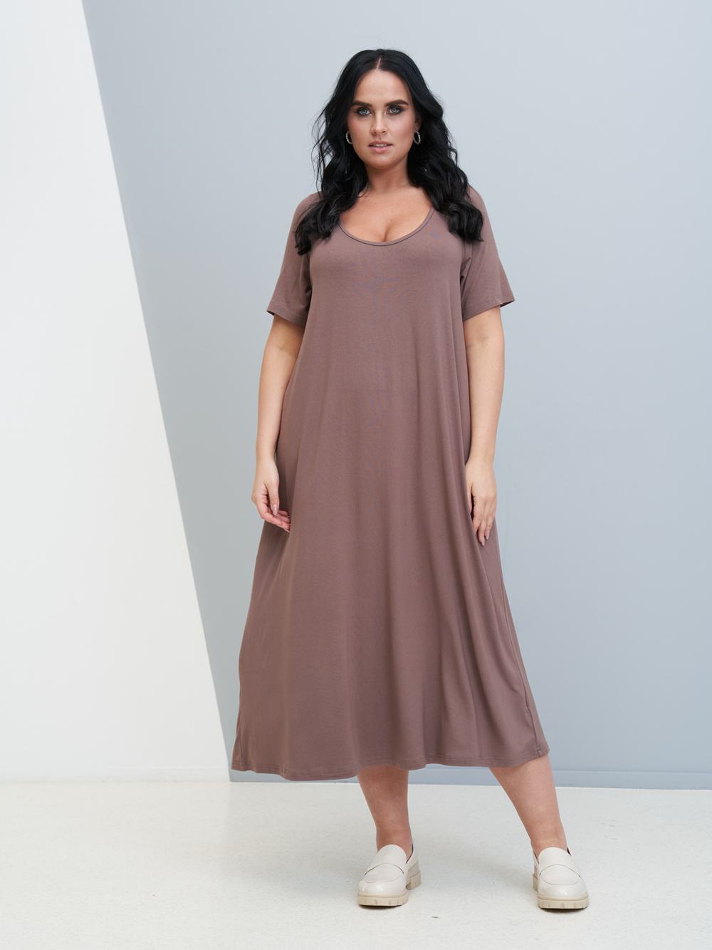 Платье женское ARTESSA PP21803BRW19 коричневое 52-54 RU