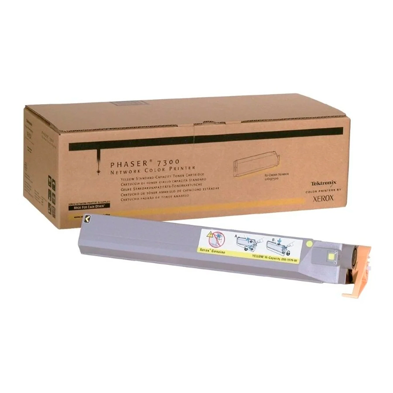 

Тонер-картридж оригинальный XEROX 016197500 для Phaser 7300 желтый 4000 страниц