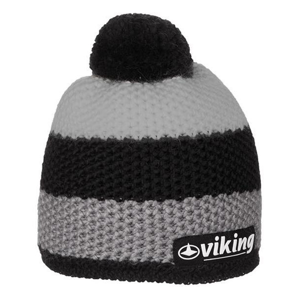 

Шапка бини мужская Viking Windstopper Timber dark grey, Черный;серый, Windstopper Timber