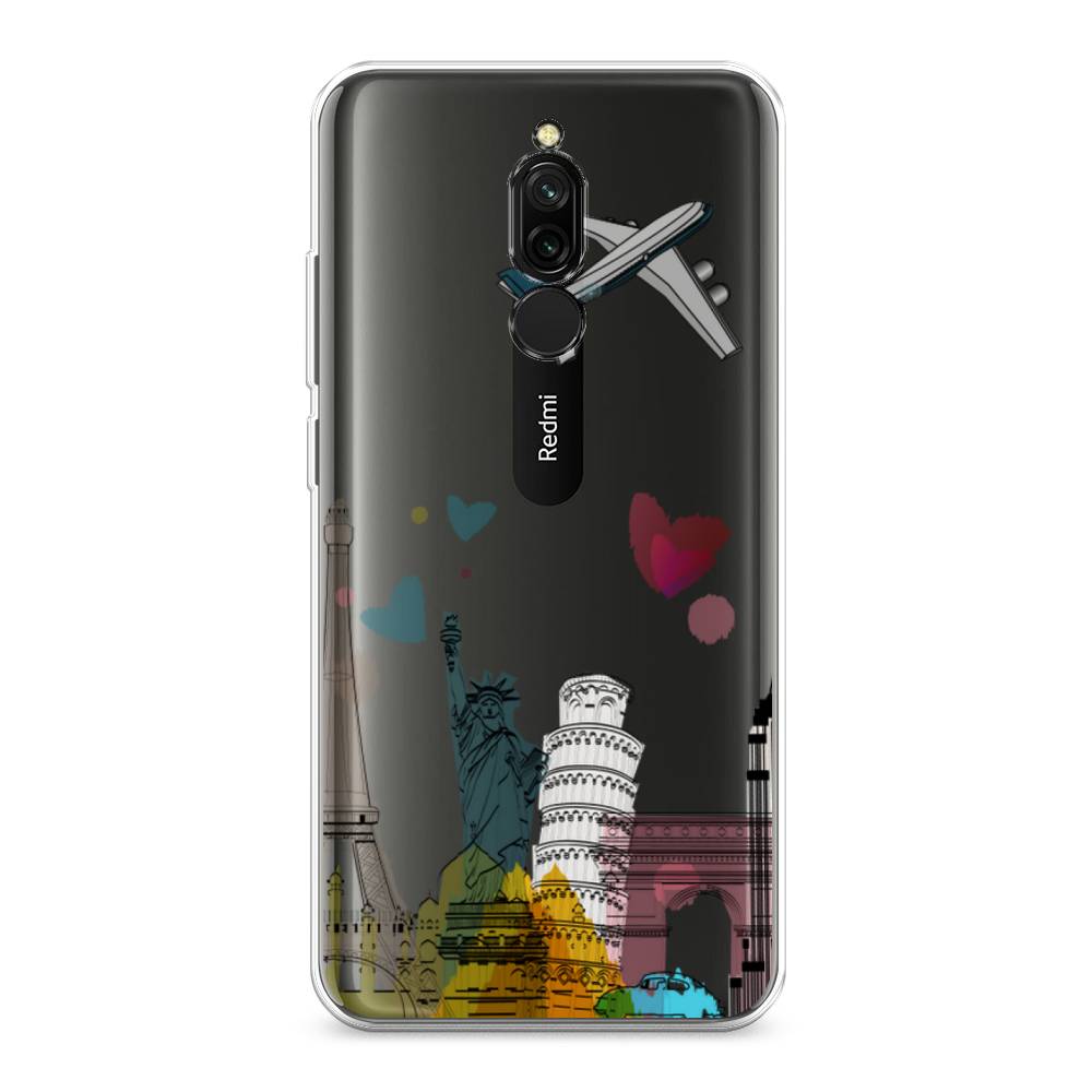 

Чехол Awog на Xiaomi Redmi 8 "Самолет путешествий", Разноцветный, 37150-10