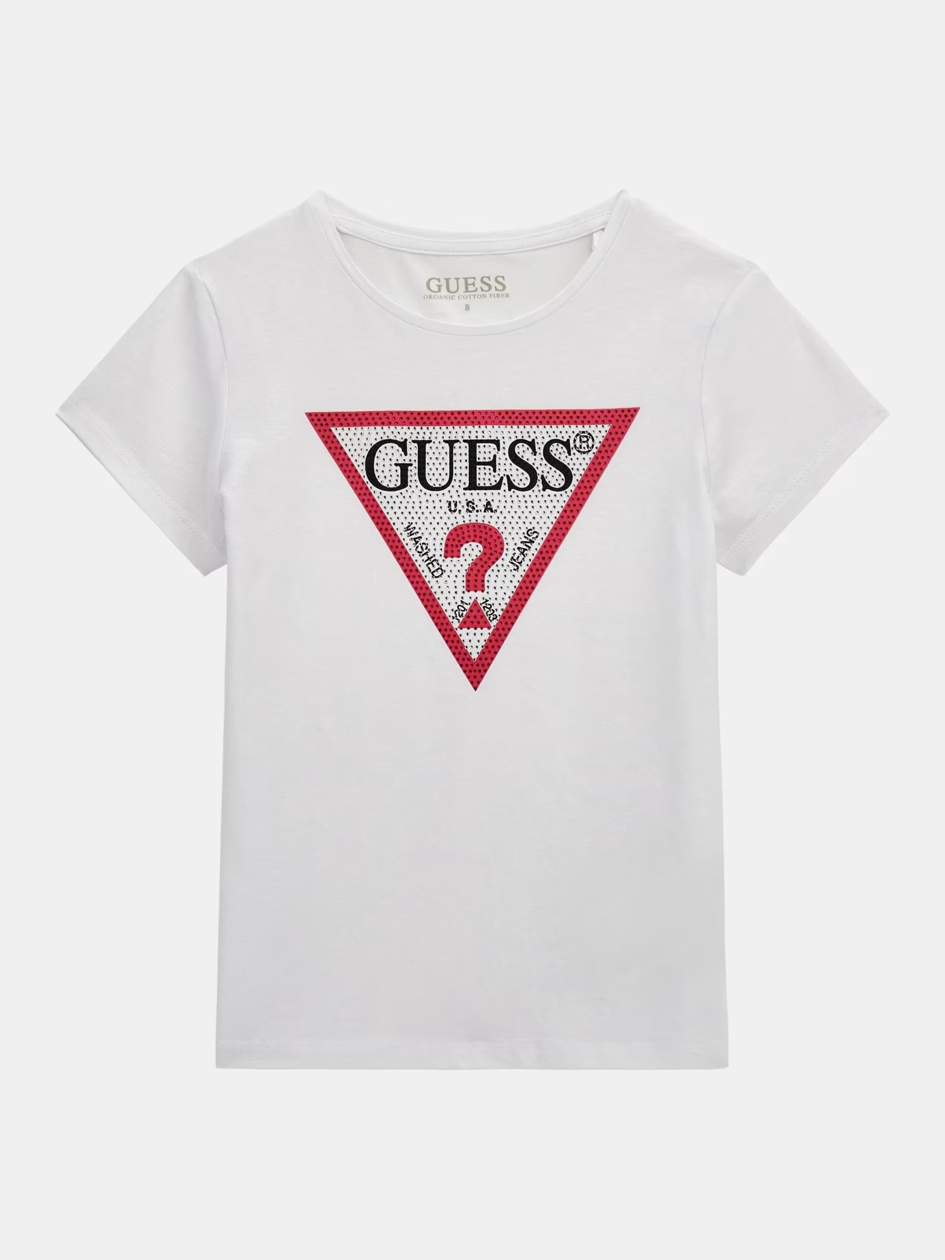 

Футболка детская для девочек Guess J2YI51K6YW1 белая 8, Белый, J2YI51K6YW1