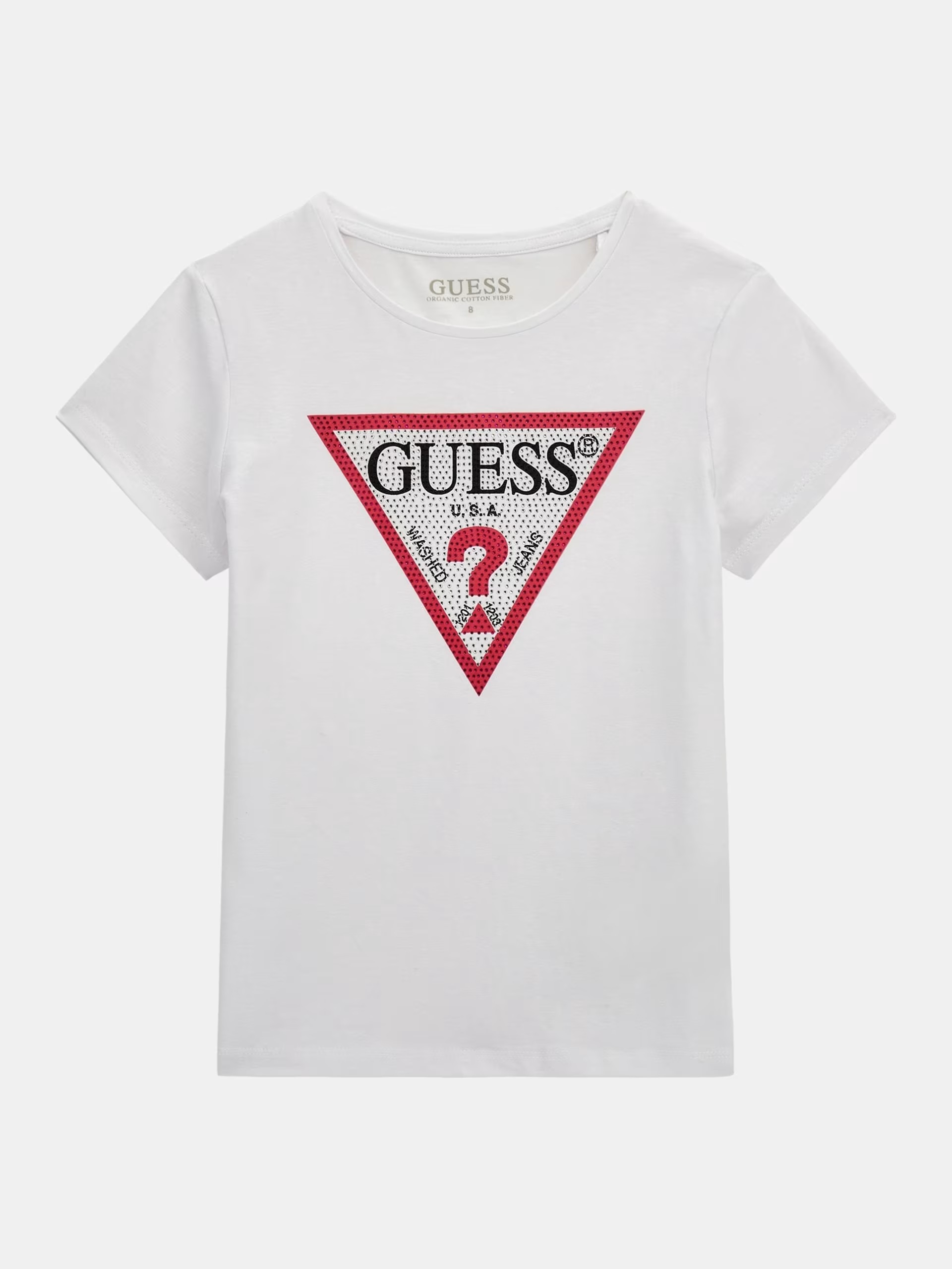 Футболка детская для девочек Guess J2YI51K6YW1 белая 7