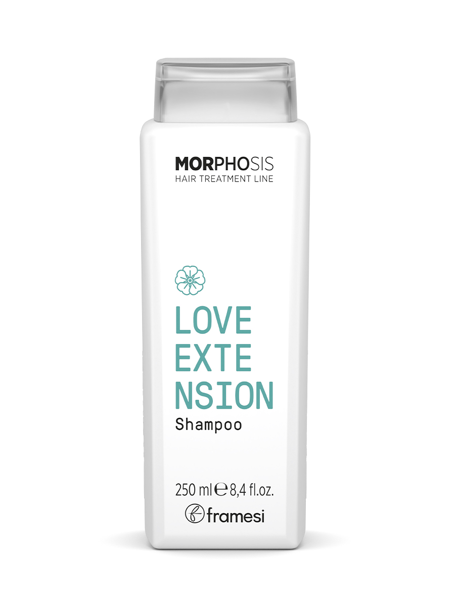 фото Шампунь для наращиваемых волос framesi morphosis love extention shampoo, 250 мл