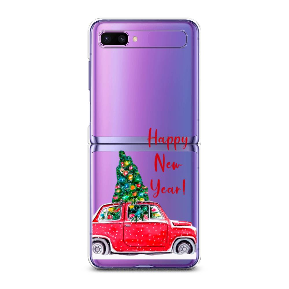 

Чехол на Samsung Galaxy Z Flip 1 "Happy New Year", Красный;зеленый, 2107150-5
