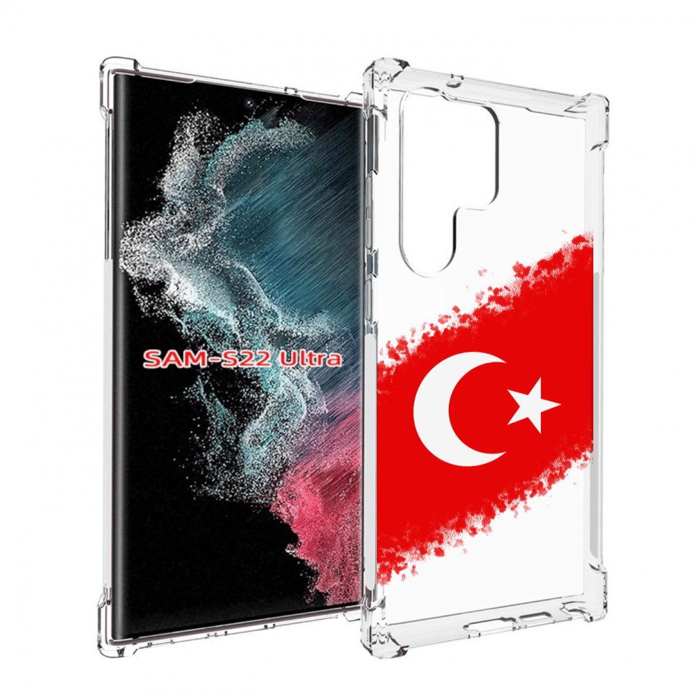 

Чехол MyPads флаг Турции для Samsung Galaxy S23 Ultra, Прозрачный, Tocco