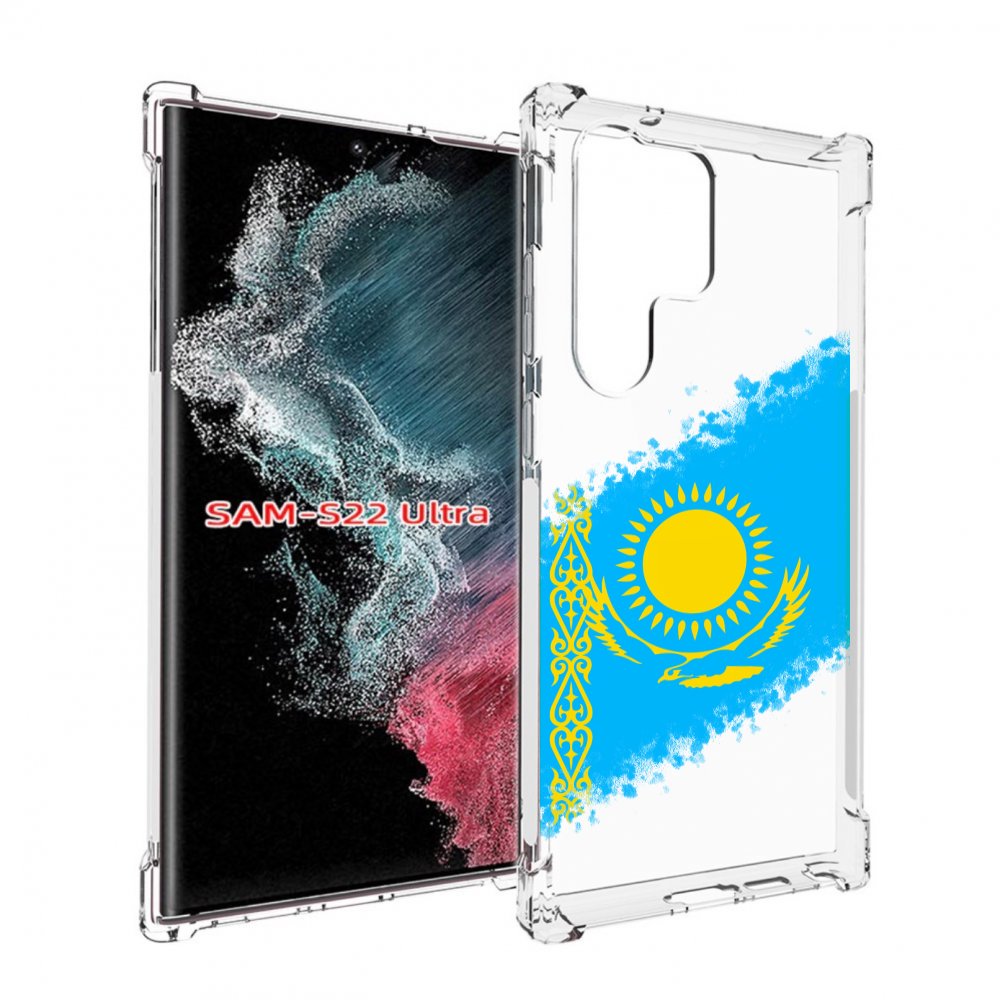 

Чехол MyPads флаг Казахстана для Samsung Galaxy S23 Ultra, Прозрачный, Tocco