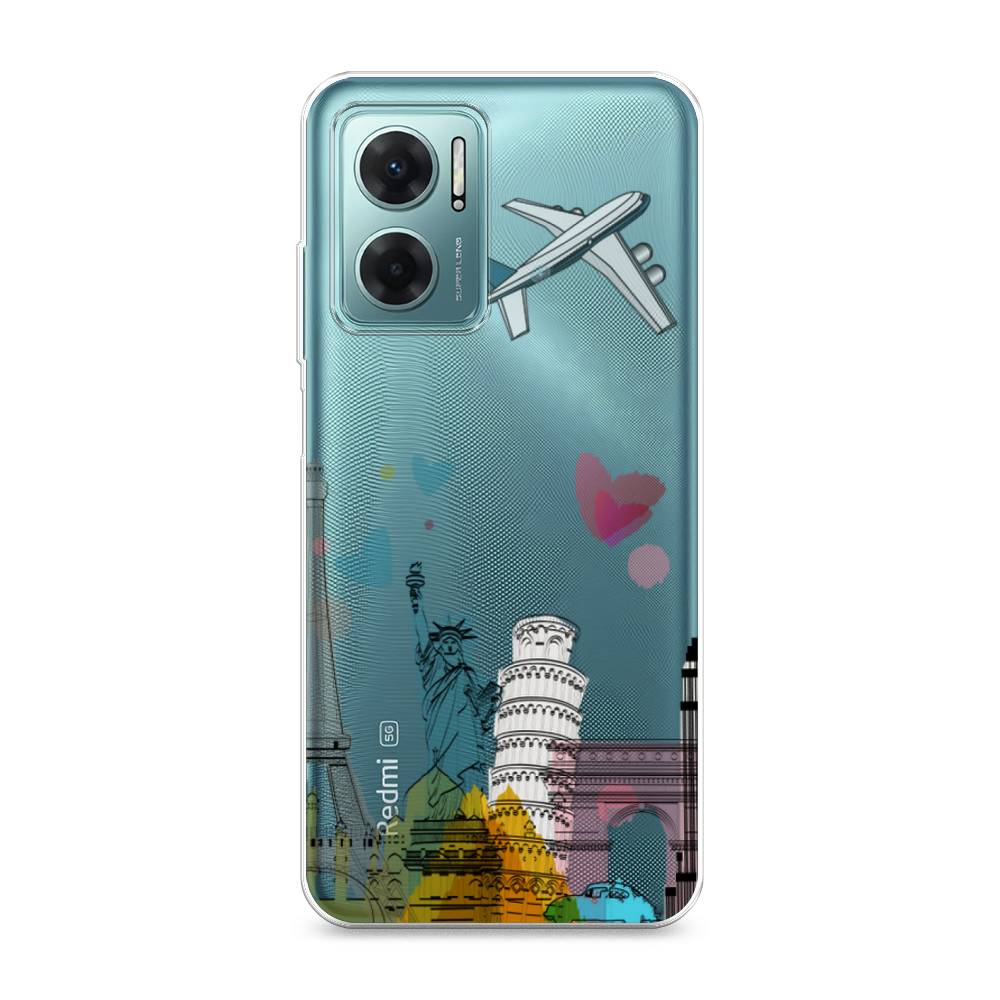 

Чехол Awog на Xiaomi Redmi 10 5G "Самолет путешествий", Разноцветный, 313550-10