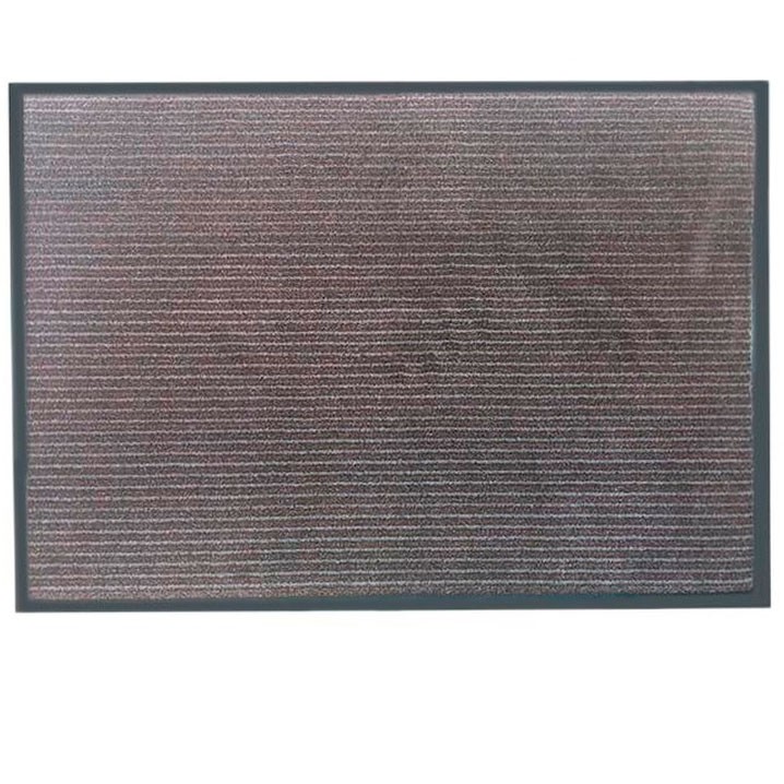 Коврик придверный Симаттекс Стерео резиновый бежево-серый 90х150 см