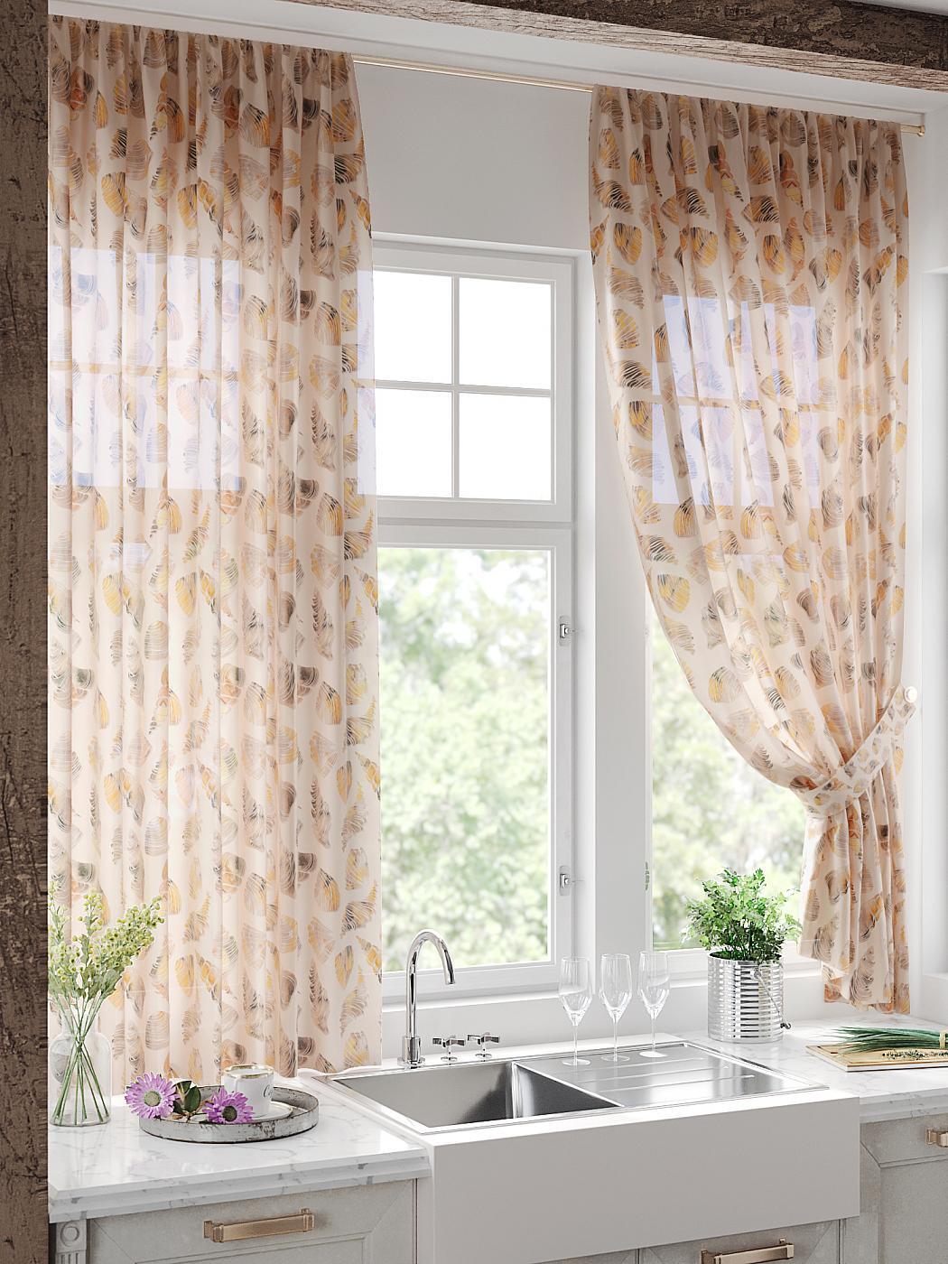 

Комплекты штор AT HOME Рифетрос высота 180 см, ширина 150 см, Коричневый, 930739