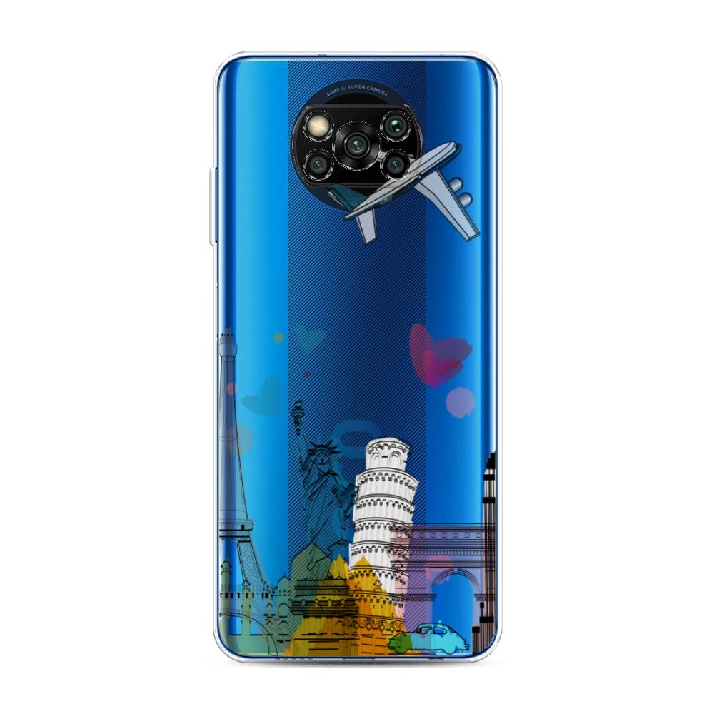 

Чехол Awog на Poco X3/X3 Pro "Самолет путешествий", Разноцветный, 39250-10