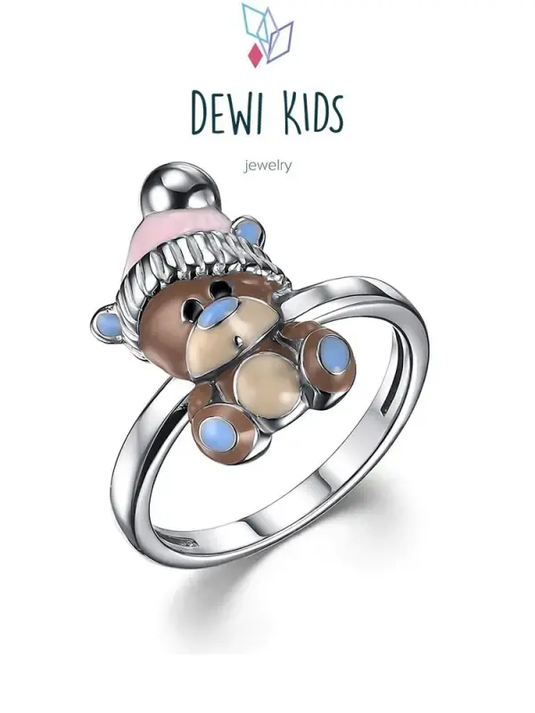Кольцо из серебра р.13 DEWI KIDS 901012093, эмаль
