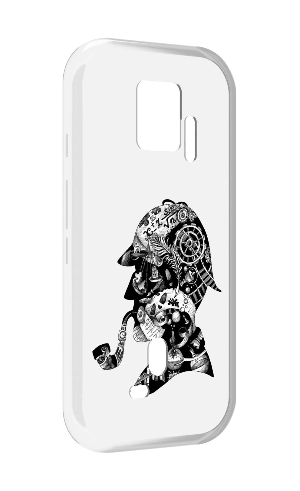 

Чехол MyPads мужчина с трубкой абстракция для ZTE Nubia Red Magic 7S Pro, Прозрачный, Tocco