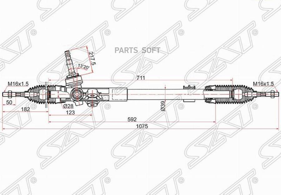 

Рейка Рулевая Hyundai Ix35/Tucson/Kia Sportage 10-13 Lhd Sat St-56500-2S000