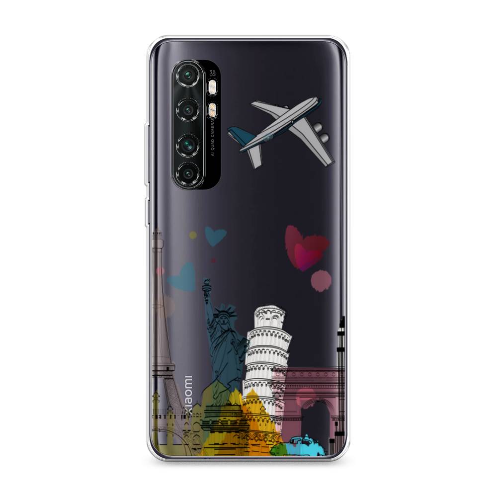 

Чехол Awog на Xiaomi Mi Note 10 Lite "Самолет путешествий", Разноцветный, 38450-10