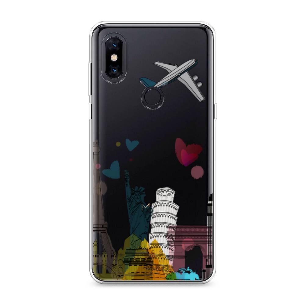 

Чехол Awog на Xiaomi Mi Mix 3 "Самолет путешествий", Разноцветный, 34950-10