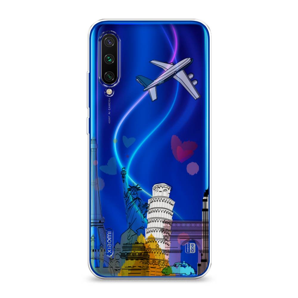 

Чехол Awog на Xiaomi Mi CC9E/Mi A3 "Самолет путешествий", Разноцветный, 35950-10