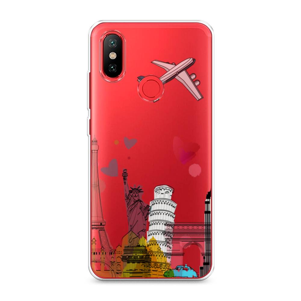 

Чехол Awog на Xiaomi Mi 6X/A2 "Самолет путешествий", Разноцветный, 33350-10