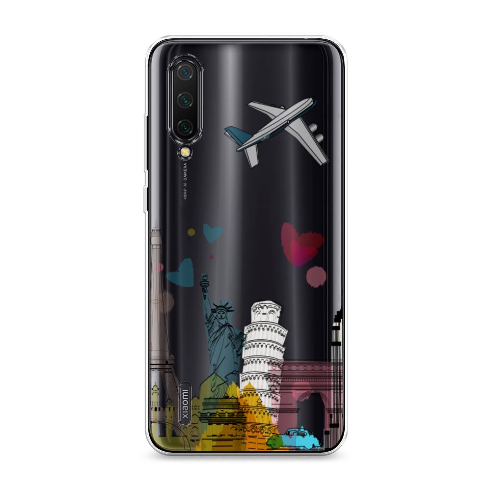 

Чехол Awog на Xiaomi Mi 9 Lite/Mi A3 Lite/Mi CC9 "Самолет путешествий", Разноцветный, 36750-10