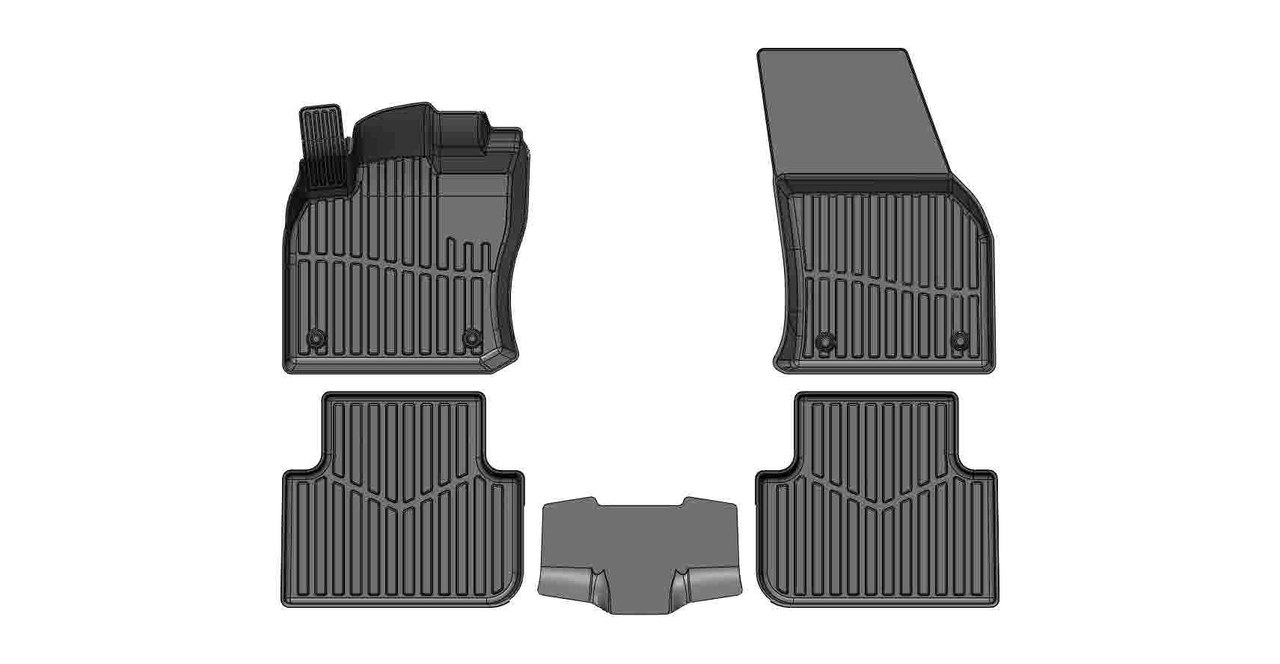 фото Коврики резиновые в салон srtk 3d premium для volkswagen tiguan (2016-) pr.w.tig.16g.02x55