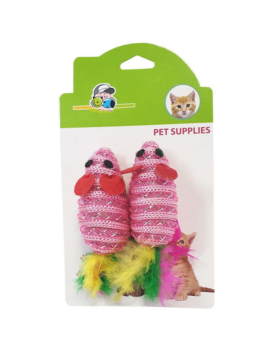 

Игрушка для кошек Dobo Pet Мышка розовая 2 шт