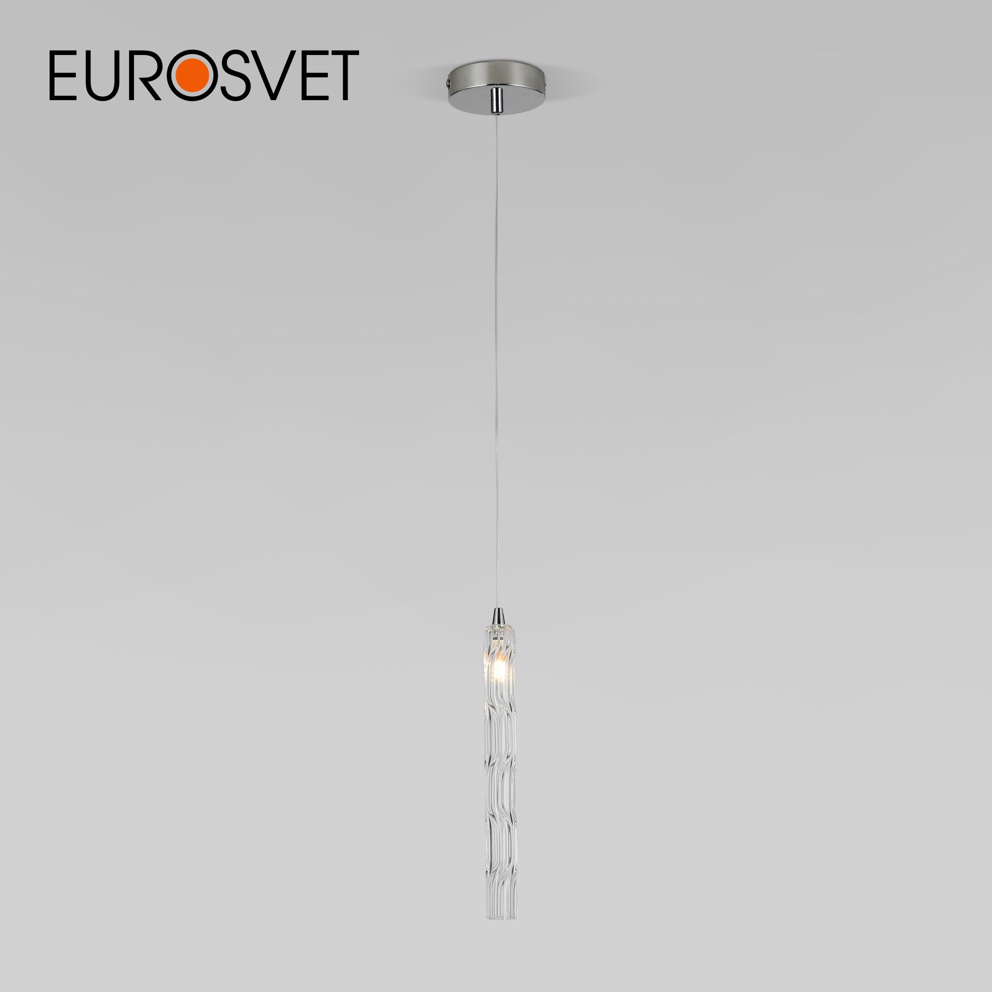 

Подвесной светильник со стеклянным плафоном Eurosvet Lynn 50381/1 G4 хром