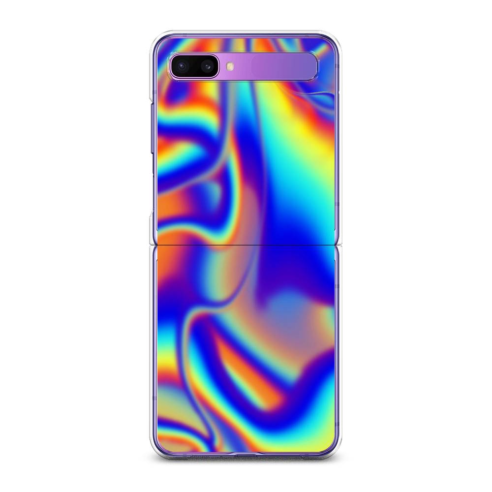 

Чехол на Samsung Galaxy Z Flip 1 "Яркая голограмма", Разноцветный, 2107150-3