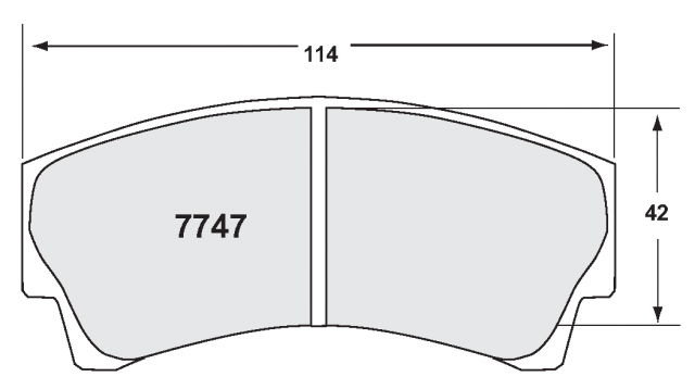

Комплект тормозных колодок PFC Brakes 7747.07.16.44