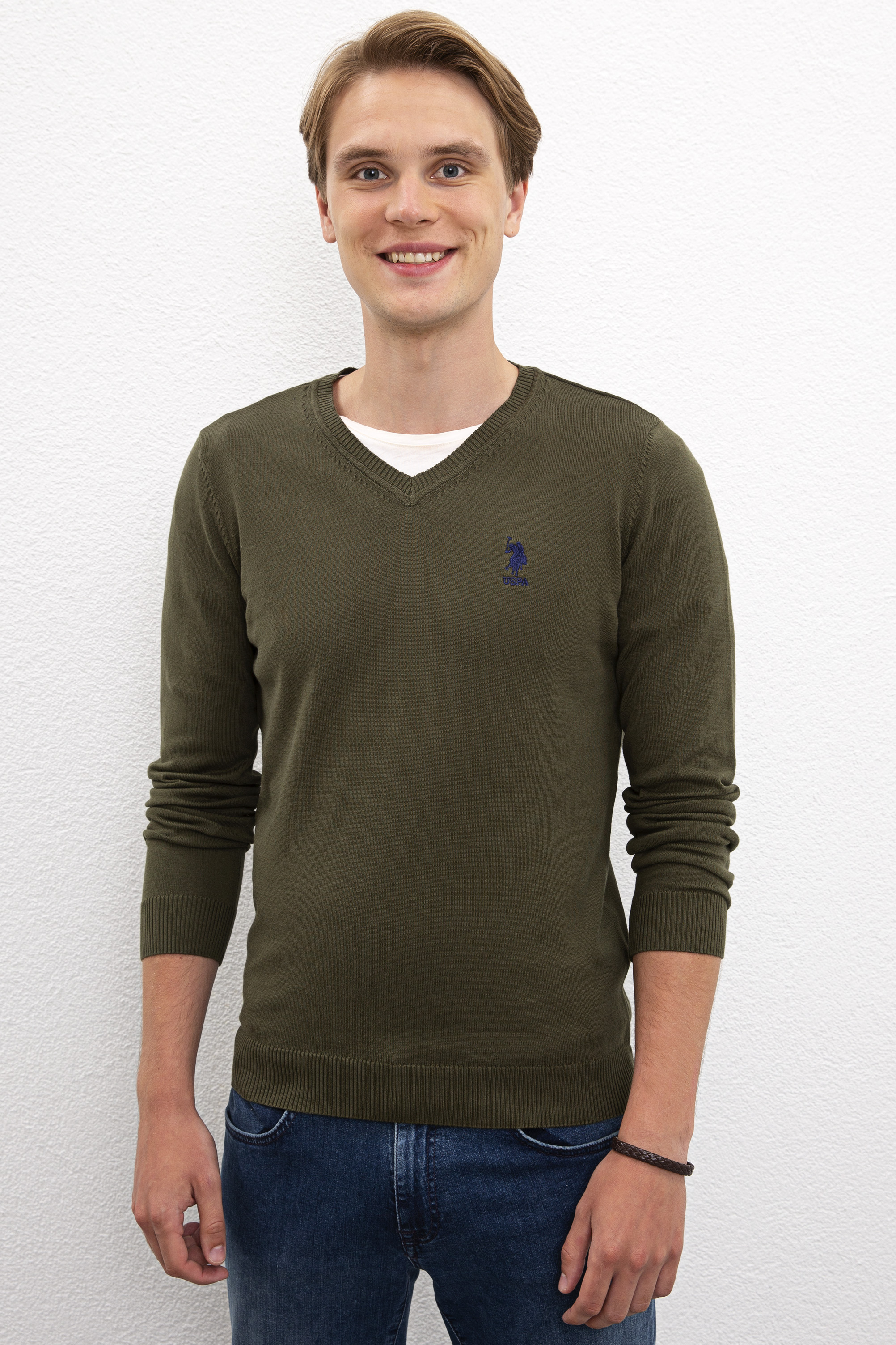 

Пуловер мужской U.S. POLO Assn. G081GL0TK0GTD02-BSK9 хаки S, G081GL0TK0GTD02-BSK9