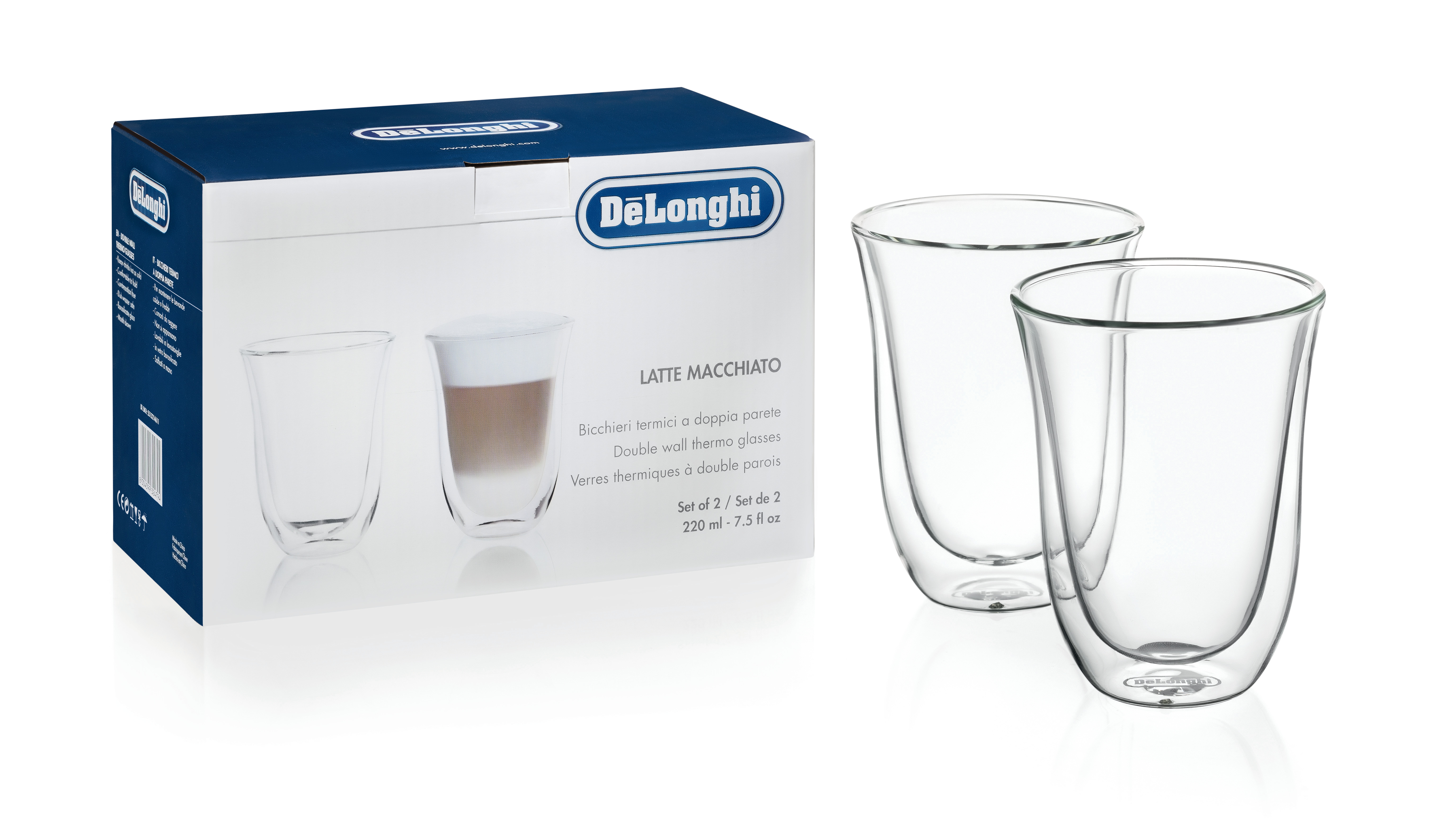 Delonghi AS00001755 2 AMERICAN COFFEE GLASSES