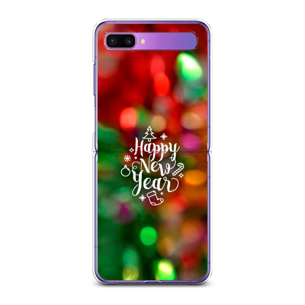 

Чехол на Samsung Galaxy Z Flip 1 "Новый Год на елке", Зеленый;красный;желтый, 2107150-5