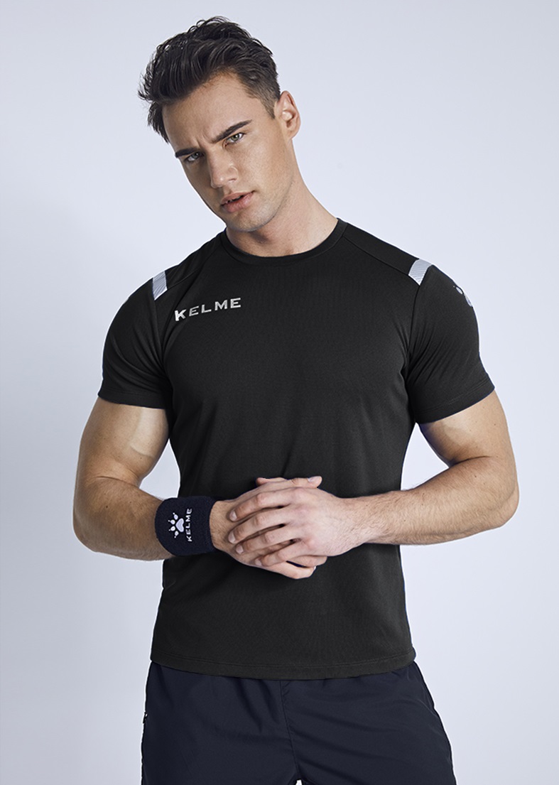 

Футболка мужская KELME Men T-shirts черная XL, Men T-shirts