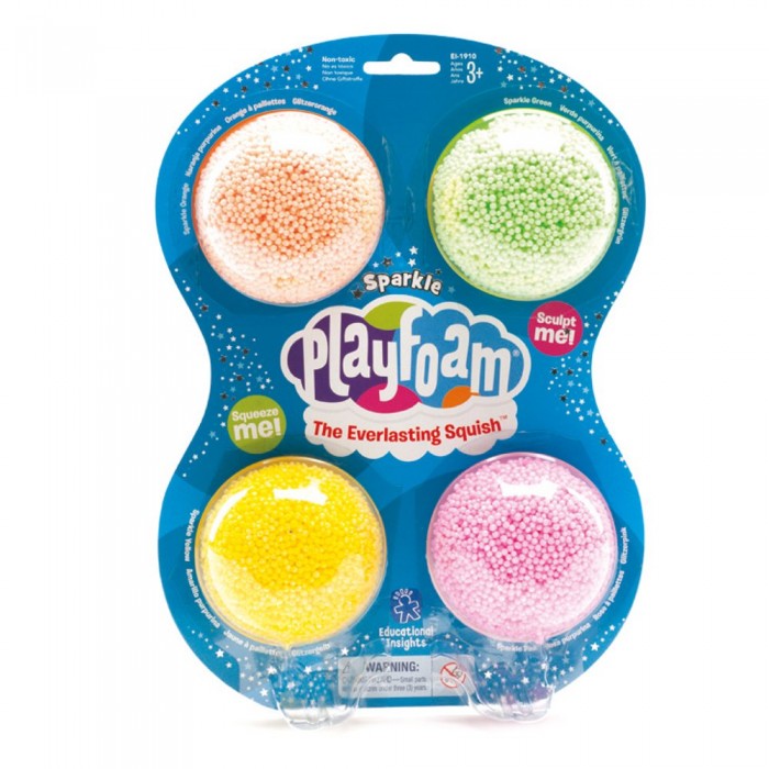 Шариковый пластилин PlayFoam. Сияние 4 шт. Learning Resources EI-1910