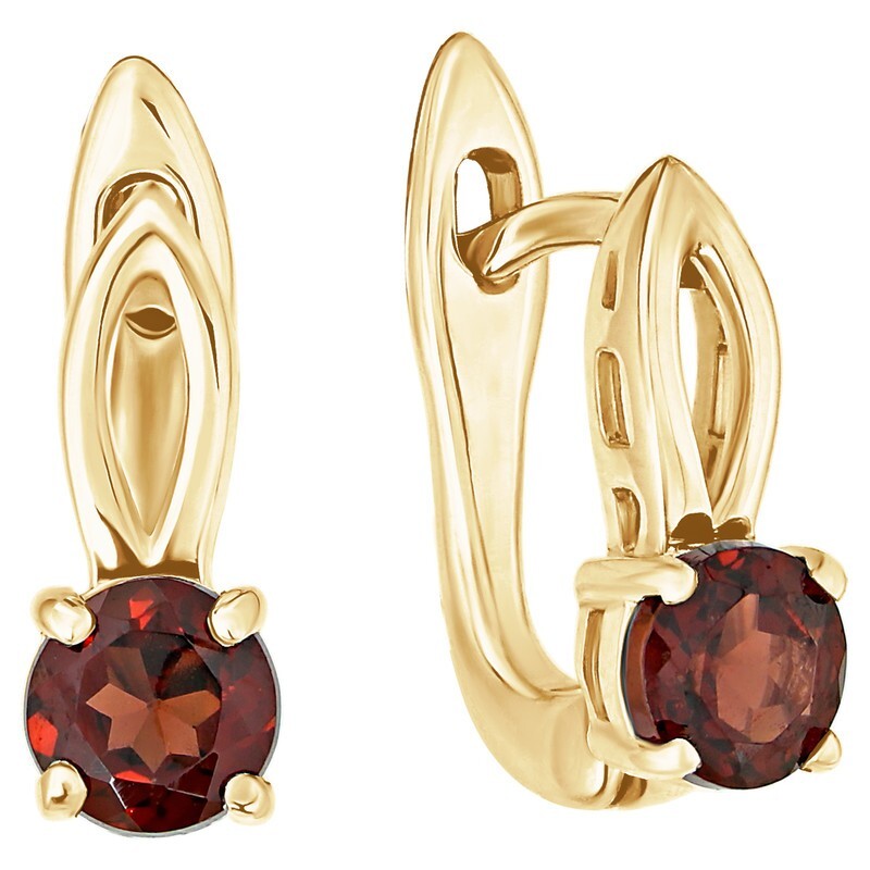 

Серьги из серебра с гранатом LAZURIT-ONLINE 7716YG, 7716YG