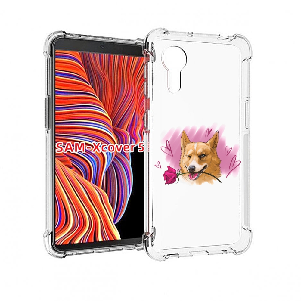 

Чехол MyPads собачка-с-розочкой для Samsung Galaxy Xcover 5, Прозрачный, Tocco