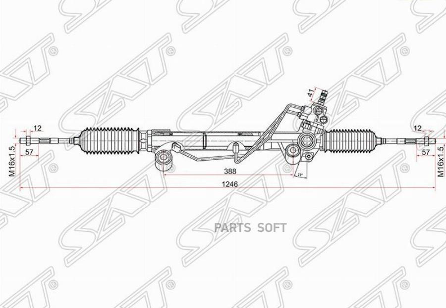 Рейка Рулевая Toyota Land Cruiser Prado ##J150 09- Lhd Sat арт. ST-44200-60230