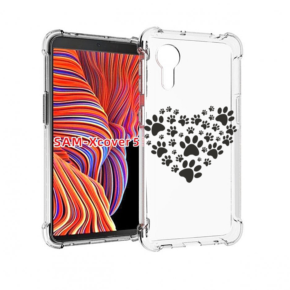 

Чехол MyPads следы-в-сердечке для Samsung Galaxy Xcover 5, Прозрачный, Tocco