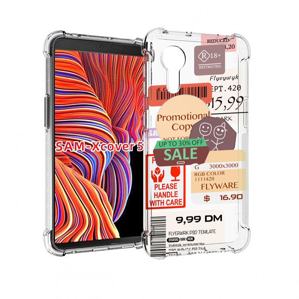 

Чехол MyPads скидочные-купоны-принт для Samsung Galaxy Xcover 5, Прозрачный, Tocco