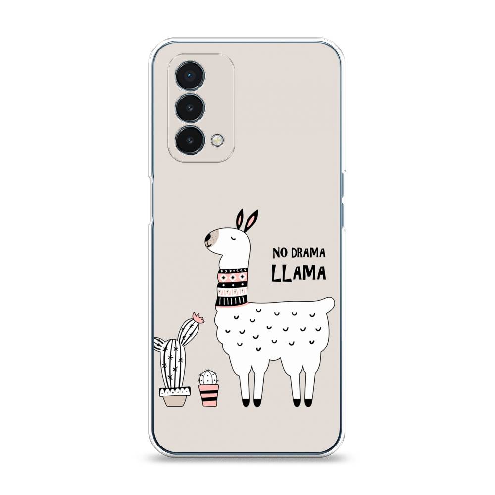 

Чехол Awog на OnePlus Nord N200 5G / ВанПлас Nord N200 5G "No drama LLama", Бежевый;серый;белый, 152250-2
