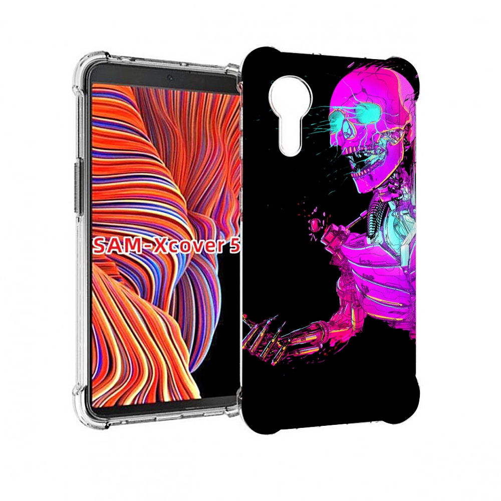 

Чехол MyPads скелет-робот-фиолетовый для Samsung Galaxy Xcover 5, Прозрачный, Tocco