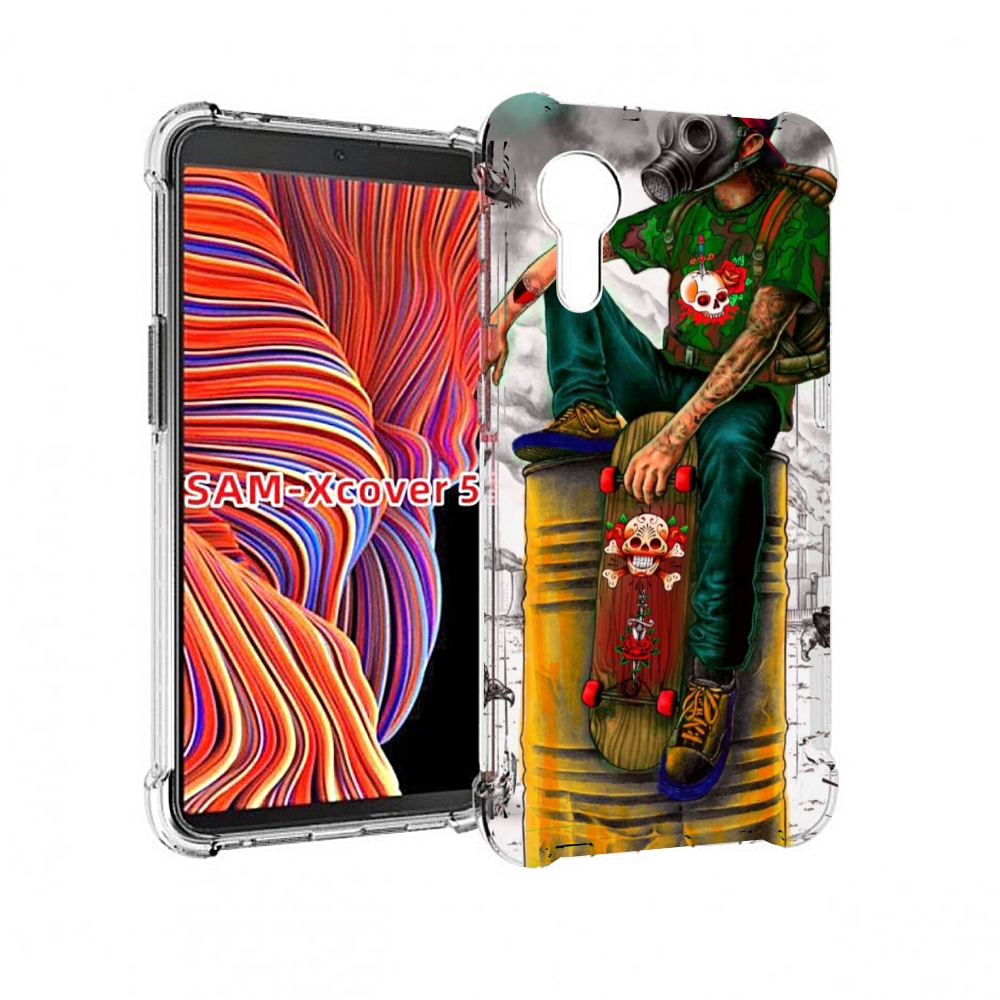 

Чехол MyPads скейтер в противогазе для Samsung Galaxy Xcover 5, Прозрачный, Tocco