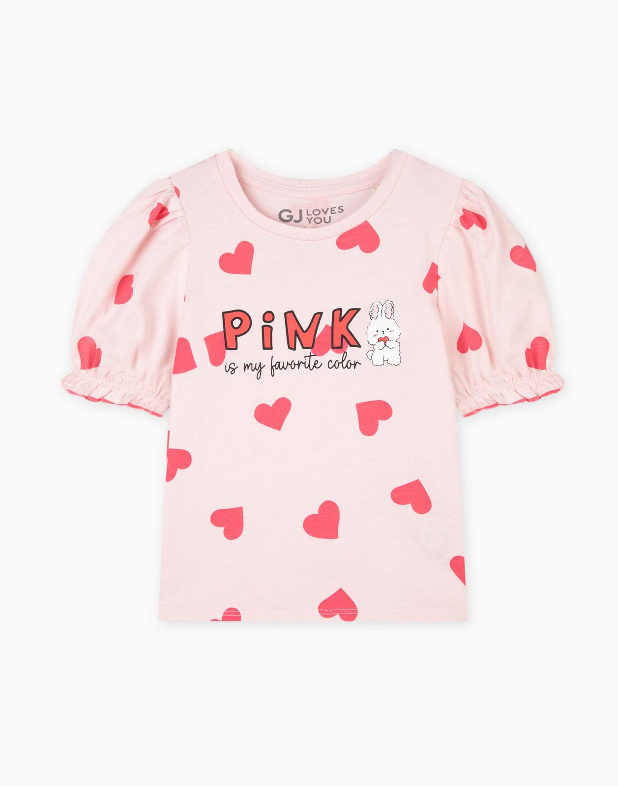 

Футболка для девочки Gloria Jeans GKT022654 светло-розовый 18-24мес/92, GKT022654