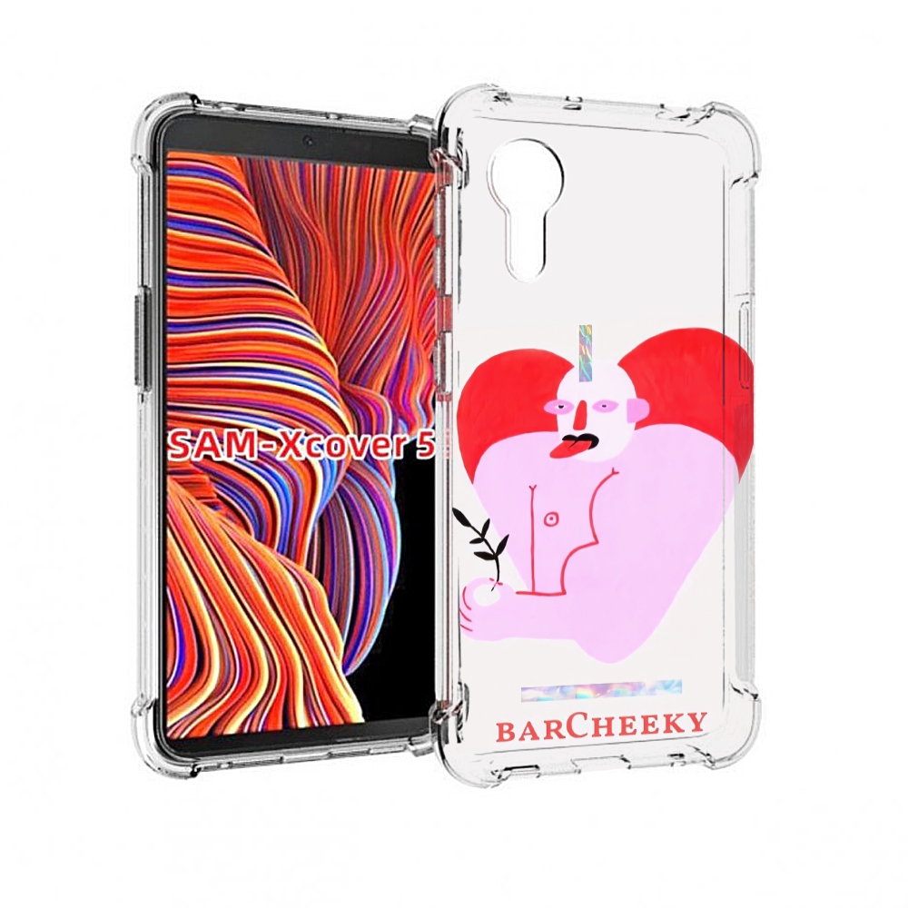 

Чехол MyPads силач в сердце женский для Samsung Galaxy Xcover 5, Прозрачный, Tocco