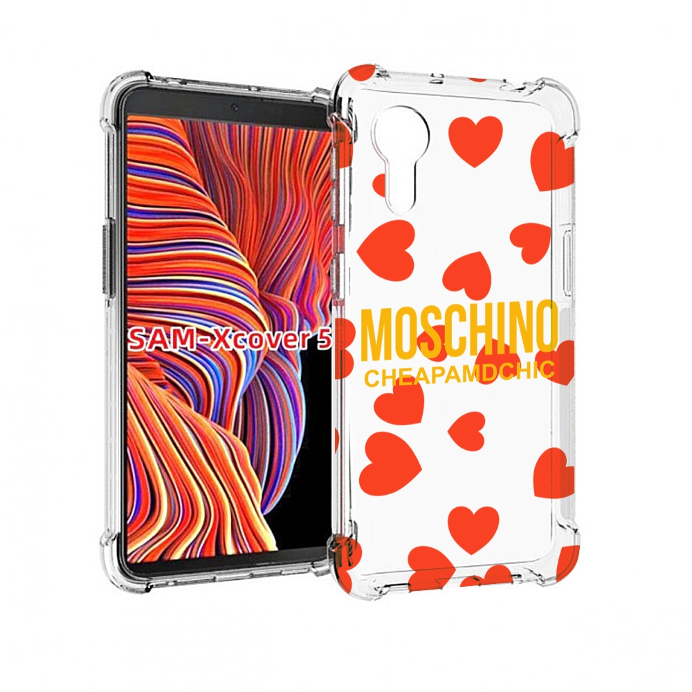 

Чехол MyPads сердца-москино для Samsung Galaxy Xcover 5, Прозрачный, Tocco
