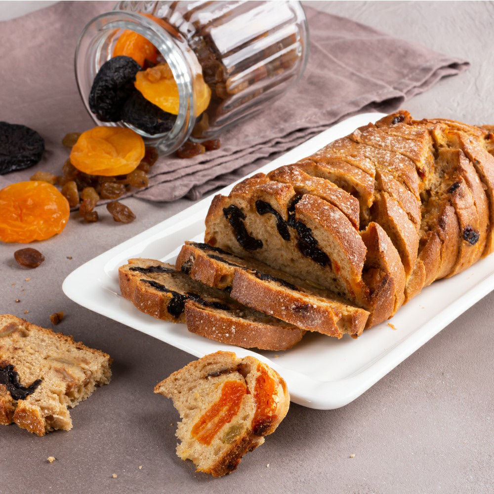 Хлеб МясновЪ ПЕКАРНЯ ржаной цельнозерновой с изюмом и черносливом 340 г